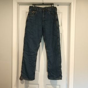 Berne Insulated Jeans 32x32 Red Thinsulate